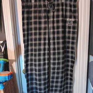 XL men's LA Kings NHL lounge pants black and gray